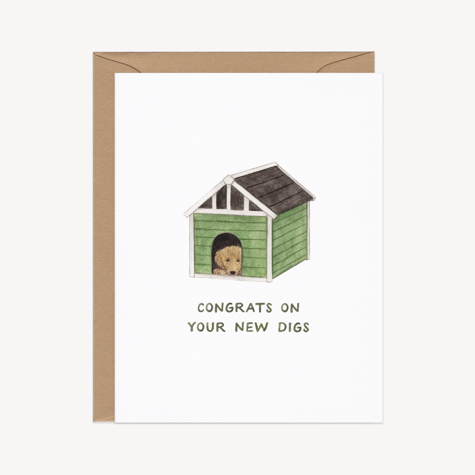 New Digs Housewarming Congrats Card