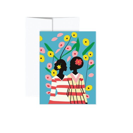 With You Wedding Couple Greeting Card