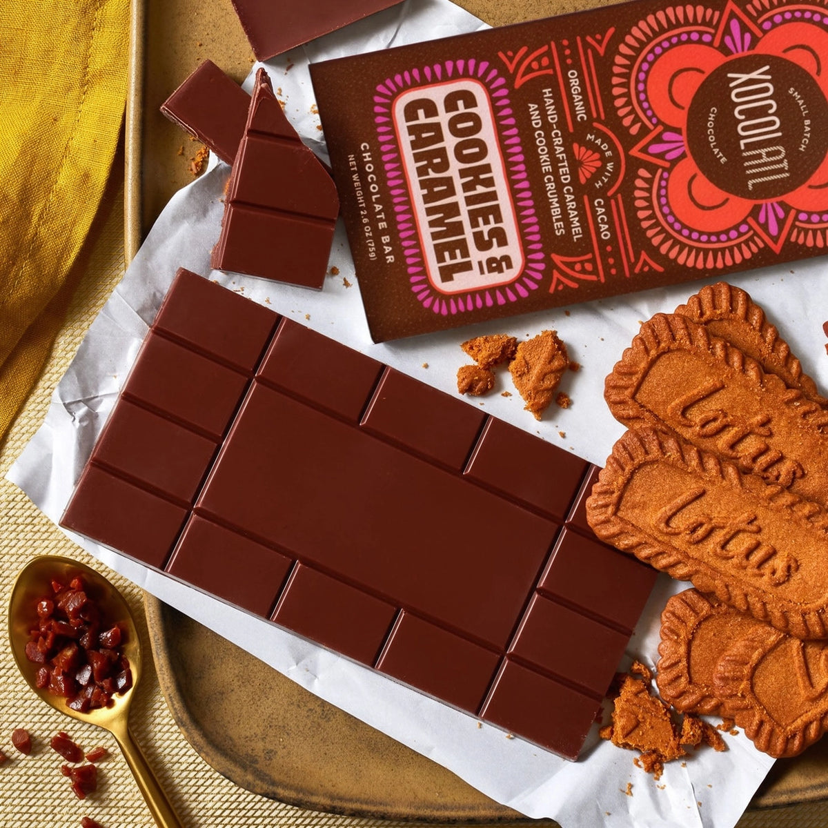 Cookies & Caramel Biscoff Chocolate Bar