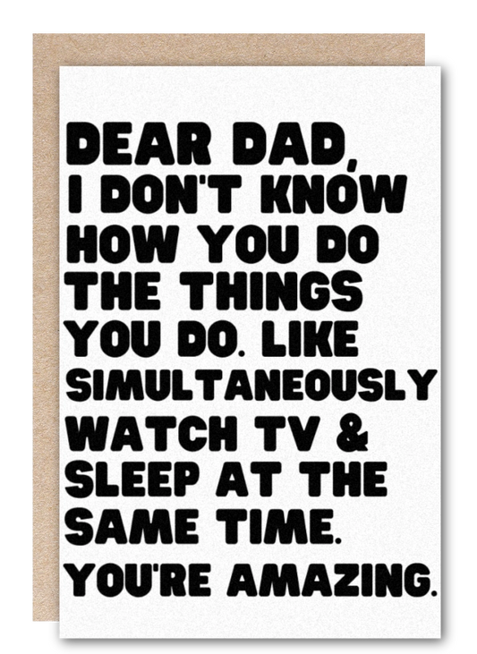 "Dear Dad" Greeting Card