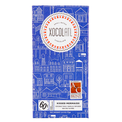 Kissed Mermaids: 60% Dark Chocolate with Coconut Milk
