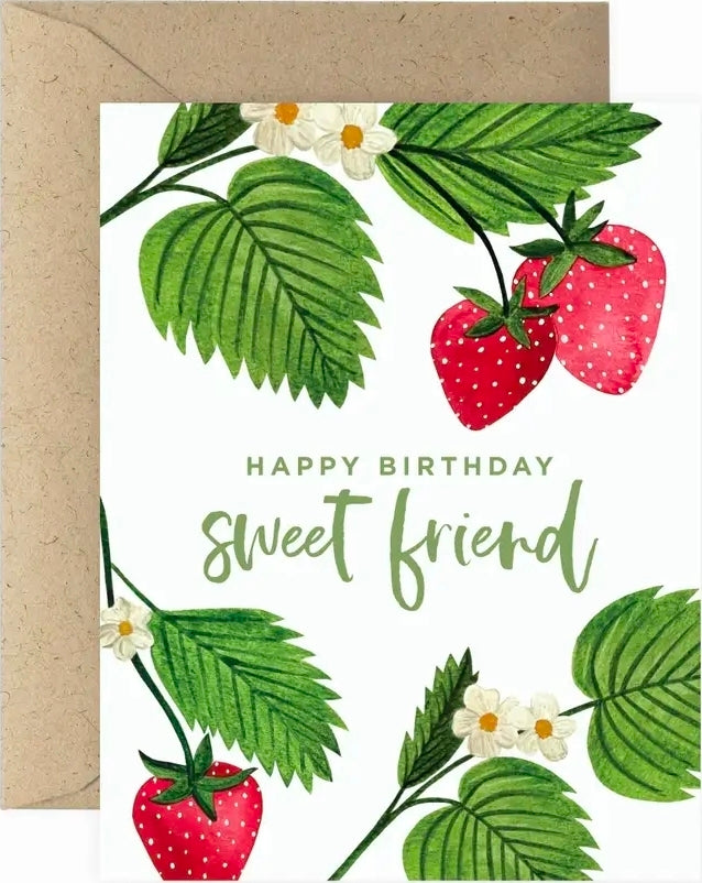 Sweet Friend Happy Birthday Greeting Card