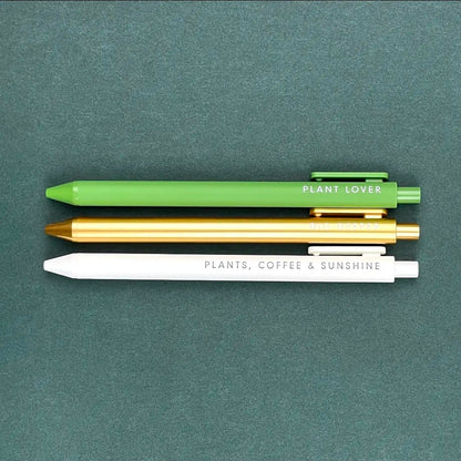 Plant Jotter Gel Pen: Set of 3