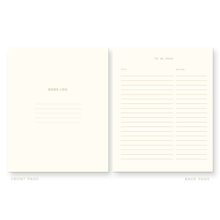 Read and Reviewed Book Log Reading Journal