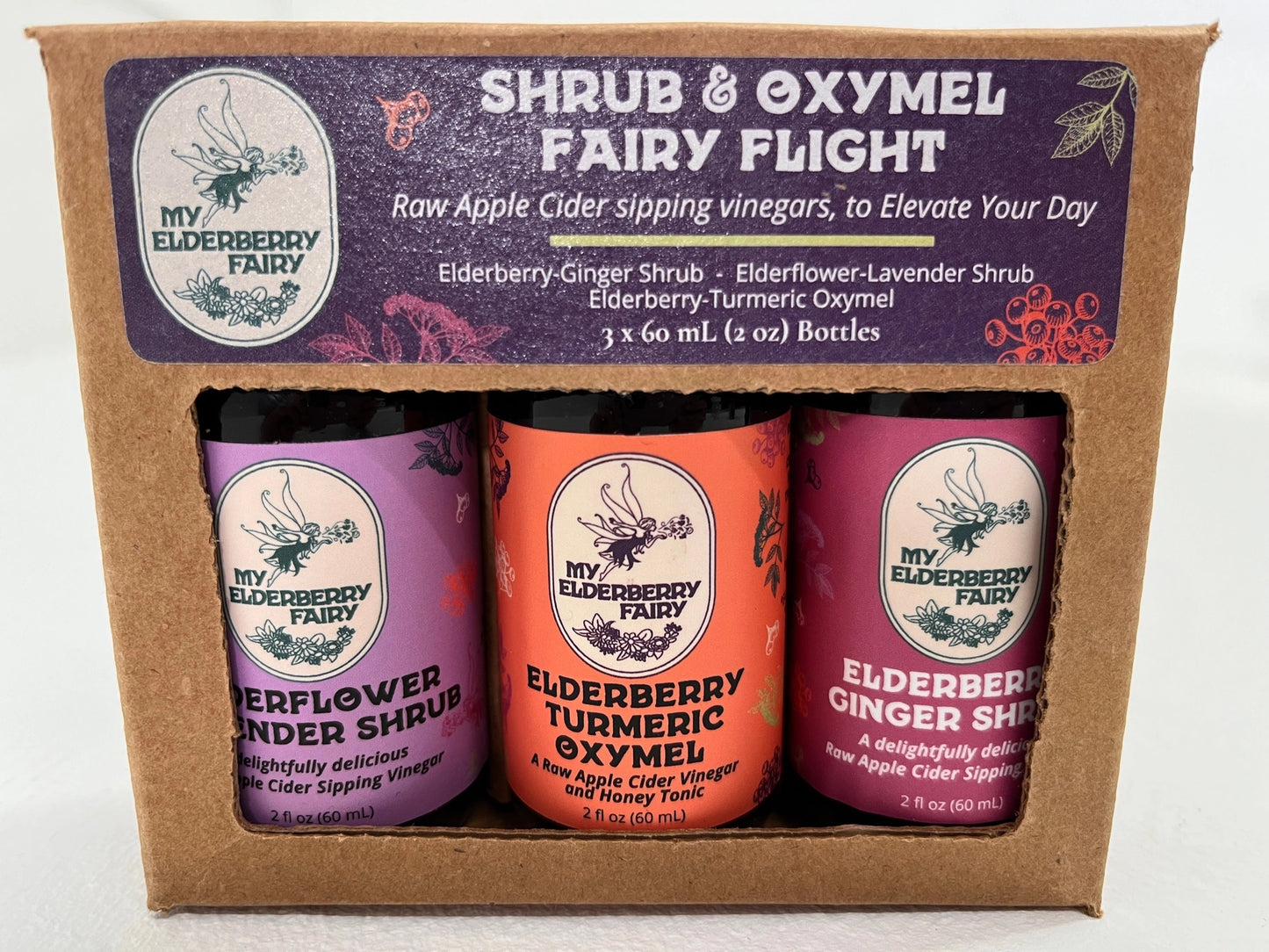 Shrub & Oxymel Fairy Flight - (Gift Pack - 3 x 2oz)